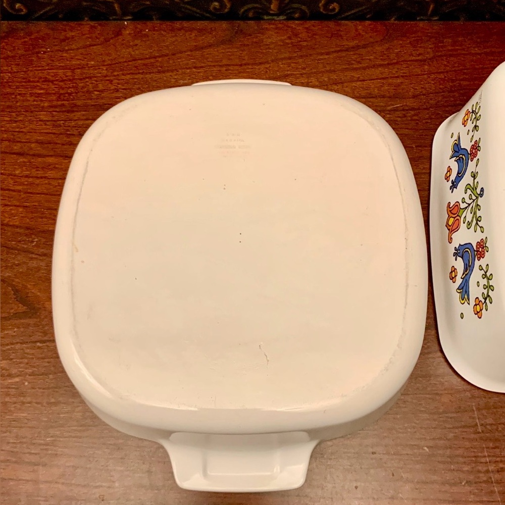 Vintage 1975 Set Of (2) Dishes By Corning - Country Festival - Picture 8 of 11